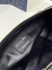 Fortok Dior Nomad Pouch Black Macrocannage Calfskin 22x9x15cm - 4