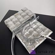 Fortok Bottega Veneta Mini Cassette Bag Sliver 20x12.5x7cm - 3