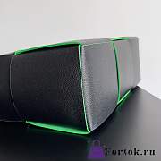 Fortok Bottega Veneta Slip Tote Bag Black 38x25x14cm - 6