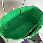 Fortok Bottega Veneta Slip Tote Bag White 38x25x14cm - 5