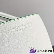 Fortok Bottega Veneta Slip Tote Bag White 38x25x14cm - 3