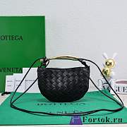 Fortok Bottega Veneta Mini Sardine Bag Black 20x12x2.5cm - 1