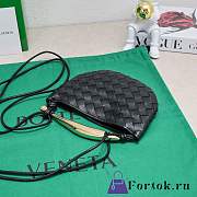 Fortok Bottega Veneta Mini Sardine Bag Black 20x12x2.5cm - 2