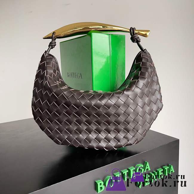 Fortok Bottega Veneta Sardine Bag Bitter Chocolate 36x24x3cm - 1