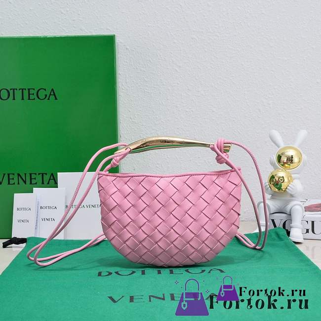 Fortok Bottega Veneta Mini Sardine Bag Pink 20x12x2.5cm - 1