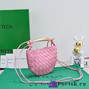 Fortok Bottega Veneta Mini Sardine Bag Pink 20x12x2.5cm - 3