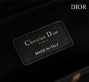 Fortok Dior Medium Lady Sun Satin with Bead Embroidery Bag 24x20x11cm - 2