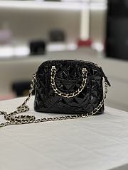 Fortok Chanel Clutch With Chain Patent Calfskin & Gold-Tone Metal Black - 4