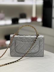 Fortok Chanel Hollow Rainbow Handle Woc Bag Grey - 3