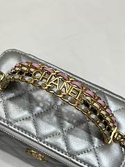 Fortok Chanel 23P Vanity Case Bag Grey 17cm - 6