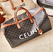 Fortok Celine Large Voyage Bag In Triomphe Canvas Tan - 1