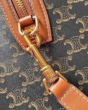 Fortok Celine Large Voyage Bag In Triomphe Canvas Tan - 4