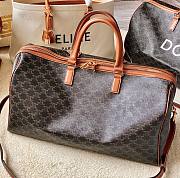 Fortok Celine Large Voyage Bag In Triomphe Canvas Tan 191472 Dog - 6