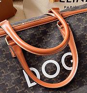 Fortok Celine Large Voyage Bag In Triomphe Canvas Tan 191472 Dog - 4