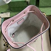 Fortok Gucci Matelassé Mini Bucket Bag Pink 17x20x10cm - 5