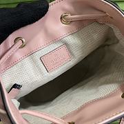 Fortok Gucci Matelassé Mini Bucket Bag Pink 17x20x10cm - 2