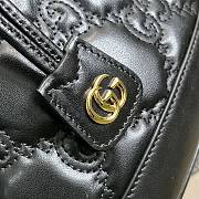 Fortok Gucci GG Matelassé Bucket Bag Black 25x27x12cm - 6