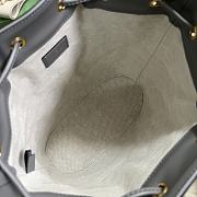 Fortok Gucci GG Matelassé Bucket Bag Grey 25x27x12cm - 4