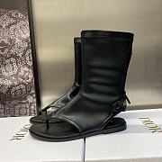 Fortok Dior Spirit Thong Sandals Black - 6