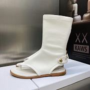 Fortok Dior Spirit Thong Sandals White - 6