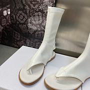 Fortok Dior Spirit Thong Sandals White - 5