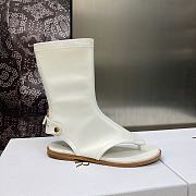 Fortok Dior Spirit Thong Sandals White - 4