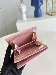 Fortok Louis Vuitton Wallet Pink 12x9x3.5cm - 5