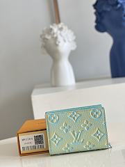 Fortok Louis Vuitton Wallet Blue 12x9x3.5cm - 2