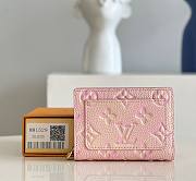 Fortok Louis Vuitton Wallet Pink 12x9x3.5cm - 1