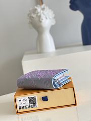 Fortok Louis Vuitton Wallet Purple 12x9x3.5cm - 2
