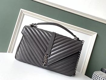 Fortok Saint Laurent Monogram College Gray 392738 32x19x9cm