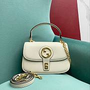 Fortok Gucci Blondie Shoulder Bag White 735101 23x15x11cm - 1