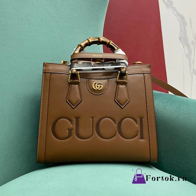 Fortok Gucci Diana Brown Bag 27×24×11cm - 1