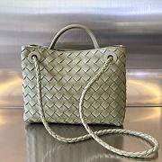 Fortok Bottega Veneta Andiamo Bag Khaki 25x22x10.5cm - 5