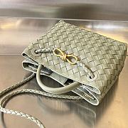 Fortok Bottega Veneta Andiamo Bag Khaki 25x22x10.5cm - 4