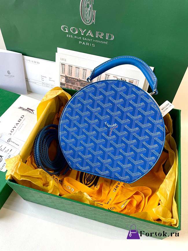 Fortok Goyard Alto Bag Blue 18.5x17x7.5cm - 1