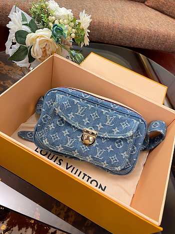 Fortok Louis Vuitton Denim Belt Bag M95347 24x15x6.5cm