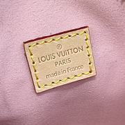 Fortok Louis Vuitton Nano Speedy Bag Pink M81879 16x7.5x10cm - 5