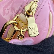 Fortok Louis Vuitton Nano Speedy Bag Pink M81879 16x7.5x10cm - 2