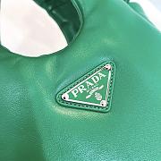 Fortok Prada Small Soft Padded Tote Bag Green 1BA359 - 4