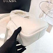 Fortok Prada Small Soft Padded Tote Bag White 1BA359 - 6