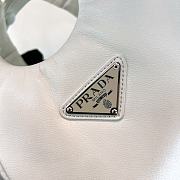 Fortok Prada Small Soft Padded Tote Bag White 1BA359 - 2