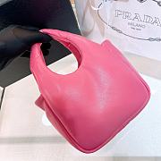 Fortok Prada Small Soft Padded Tote Bag Pink 1BA359 - 4