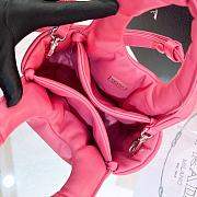 Fortok Prada Small Soft Padded Tote Bag Pink 1BA359 - 3