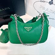 Fortok Prada Padded Nappa-leather Prada Re-Edition 2005 Shoulder Bag Green - 1