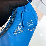 Fortok Prada Padded Nappa-leather Prada Re-Edition 2005 Shoulder Bag Blue - 3