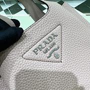 Fortok Prada Leather Mini Tote Bag Pink 15.5x18x10cm - 3