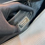 Fortok Prada Debossed-logo Detail Shoulder Bag Grey 26x23x11cm - 5