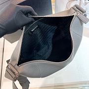 Fortok Prada Debossed-logo Detail Shoulder Bag Grey 26x23x11cm - 2