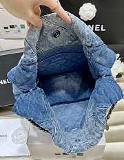 Fortok Chanel 23S Denim Handbag 35x37x7cm - 4